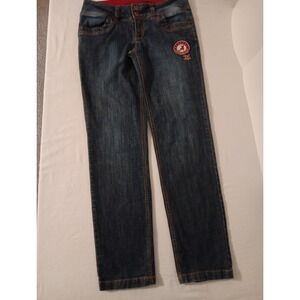 E5 College Classics Jeans Women's  11 Blue Demin Crimson‎ Tide Alabama Roll Tide
